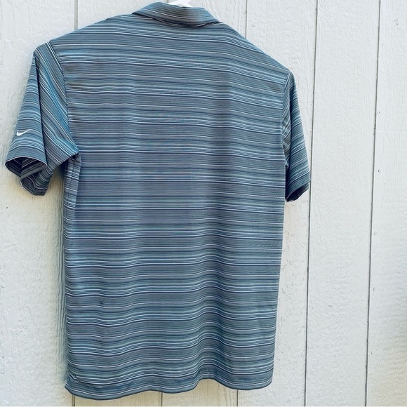 Nike Men's Golf‎ Polo Shirt FITDRI  Striped Size XL, Logo on the sleeve /buttons - Picture 4 of 13